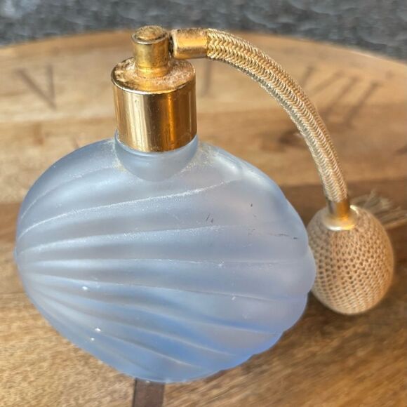 Vintage Frosted Blue Eau De Parfum Bottle Only for Decor EPC - Picture 4 of 6